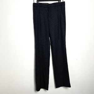 Banana Republic Logan Mid Rise Straight Leg Navy Polka Dot Wool Blend Pants 6L W